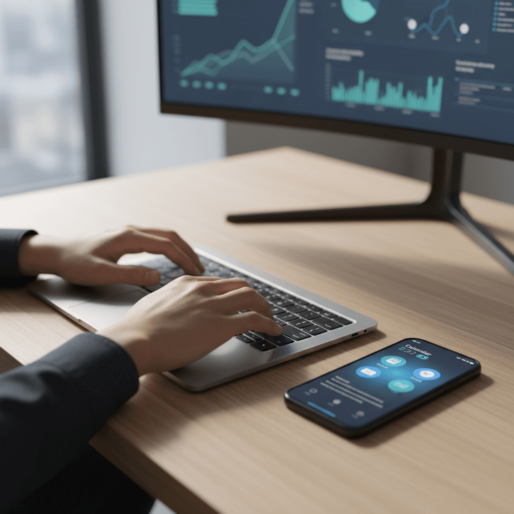 Professionnel utilisant les résultats BatMark pour prospecter et trouver de nouveaux clients