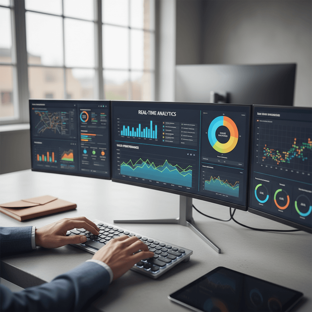 Tableau de bord d'analyse de données économiques avec graphiques et métriques