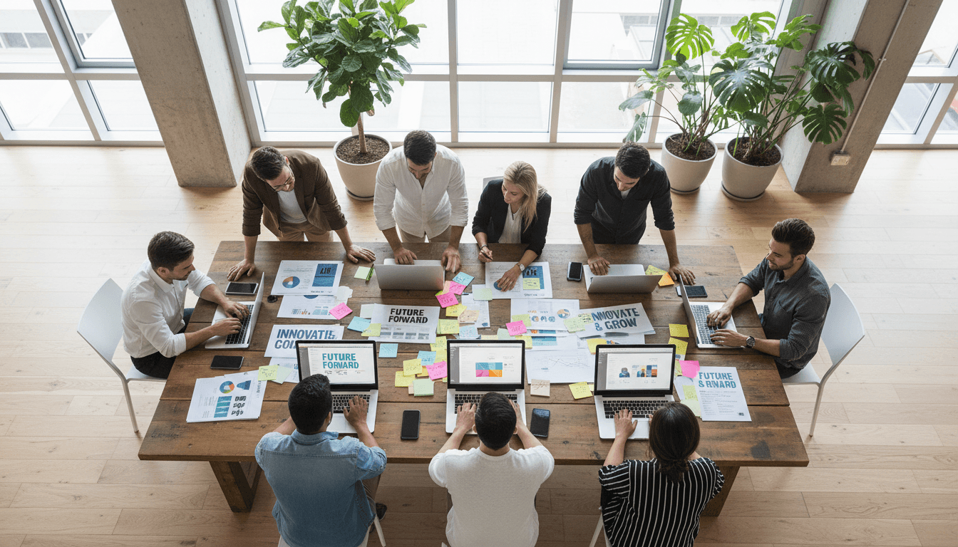 Équipe d'agence marketing utilisant BatMark pour identifier les entreprises à fort potentiel